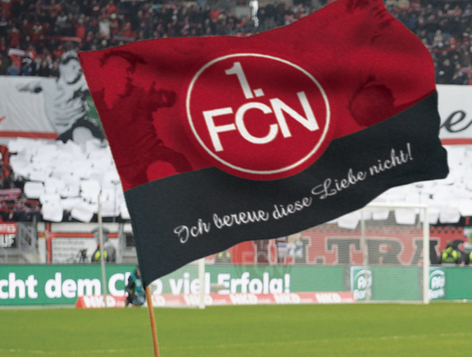 MFlax 1 FCN FC Nürnberg    Aussenspiegelflagge Flagge 1